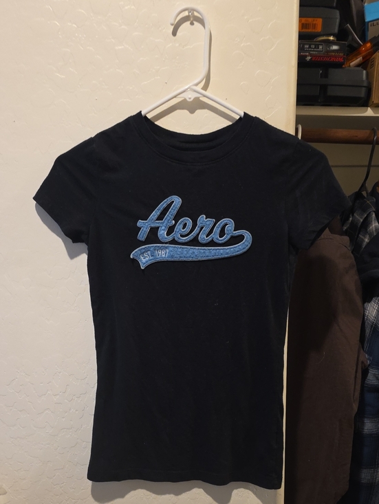 Aeropostale Other - Aeropostale Black Tee with Blue 'Aero' Logo